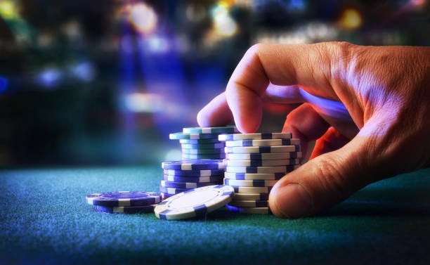Live-dealer blackjack table with multiple camera angles